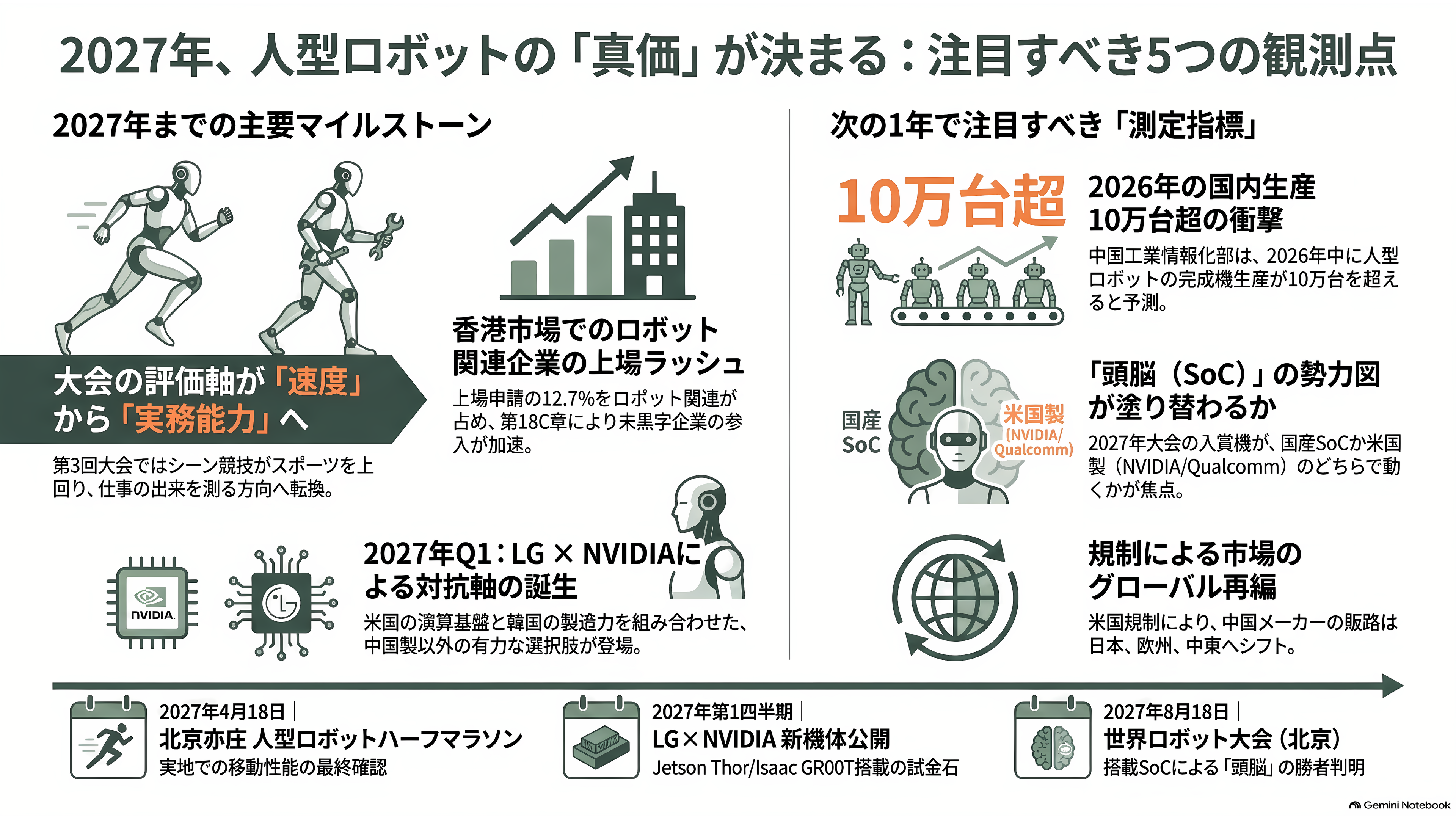 第2回 世界人型ロボット運動会を産業視点で俯瞰。上位は独自勢、Unitree（宇樹科技）は予選でグループ最下位で敗退。そして頭脳は中国製か、NVIDIAやIntel製か - 次に測定できるのはいつ、何か - 章扉