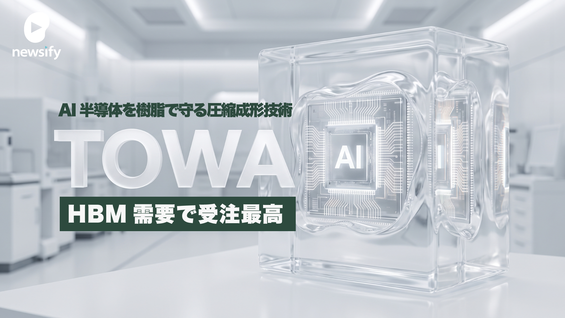 TOWA（6315）、AI半導体を樹脂で守る圧縮成形技術。HBM需要で受注最高・利益減