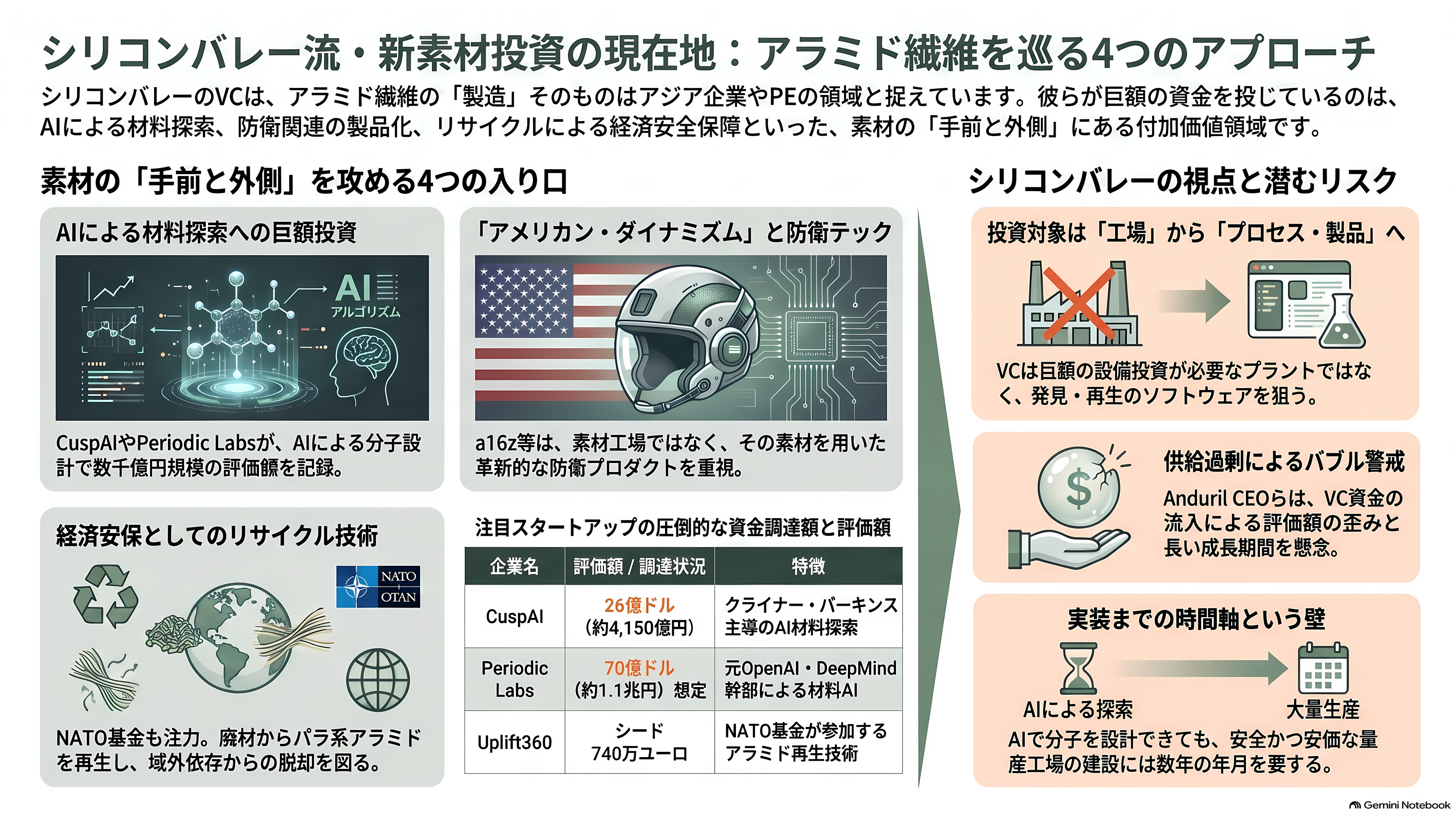 軽量、超高強度、高耐熱のアラミド繊維(Aramid fiber)とは。パラ系アラミド繊維とメタ系アラミド繊維 - シリコンバレーはアラミドをどう見ているか - 章扉