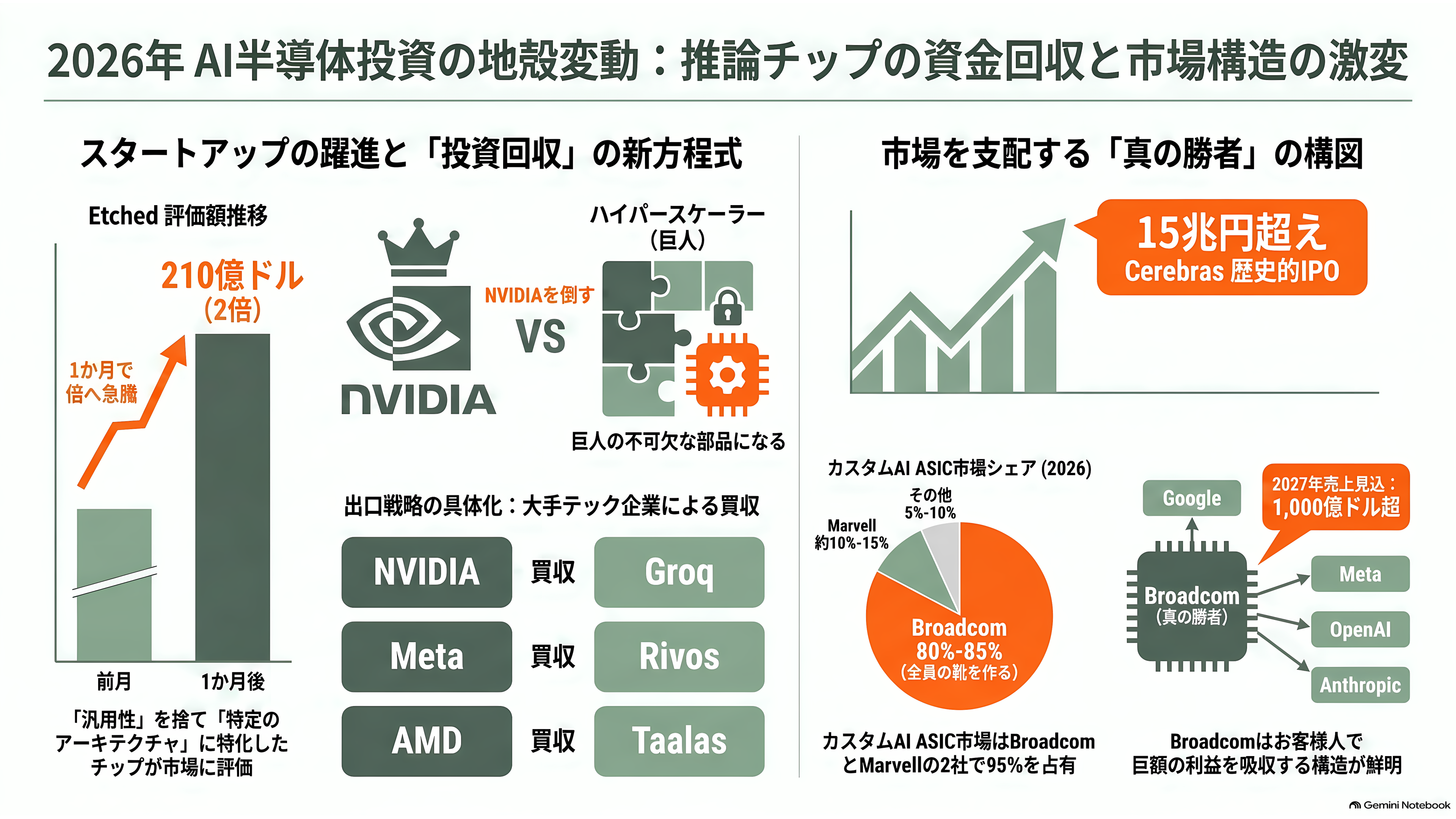 AI関連各社が一斉に推論専用の自社チップ開発へ。OpenAI Jalapeño(ハラペーニョ)、AMDによるTaalas買収、Anthropicも設計チームを始動 - シリコンバレーの資金はどこへ動いたか - 章扉