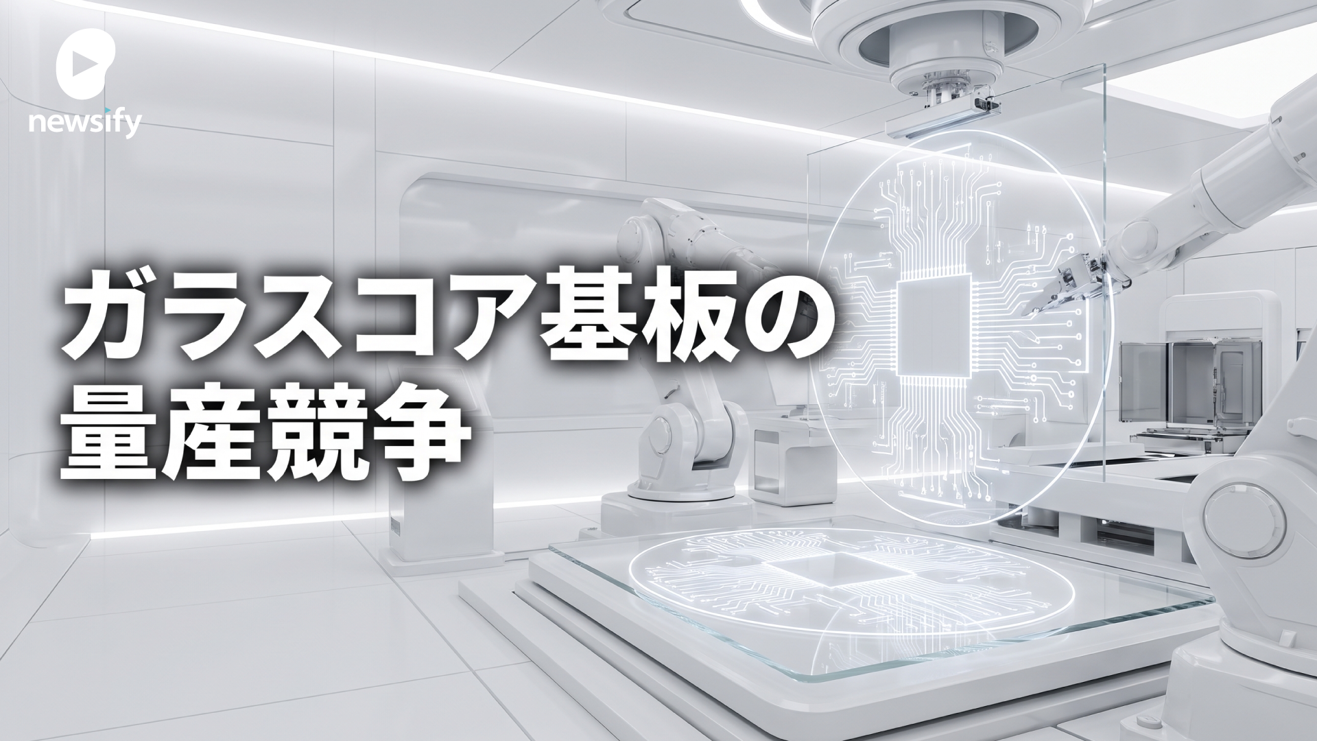 ガラスコア基板の量産競争、SK系アブソリックスは2026年内の生産、インテルは2030年をめど。日本のFICT、大日本印刷（7912）は積層と材料で追う