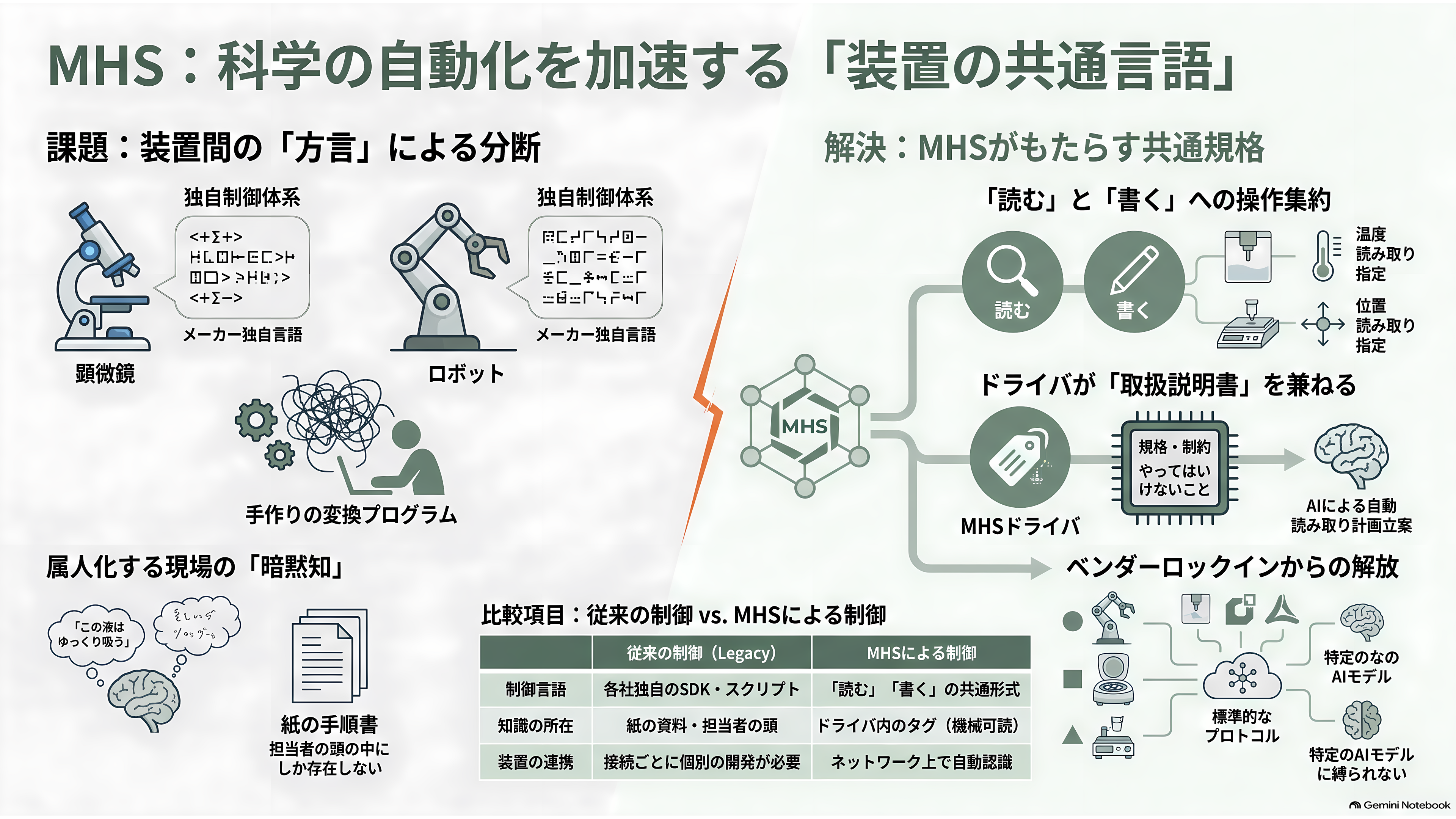 Anthropic（アンソロピック）、MHS（Model Hardware Standard）を公開。紙のマニュアルと担当者の頭の中にあった装置の安全な動かし方を、機械が読めるドライバに埋め込む - MHSとは何か——「ドライバ」を噛み砕く - 章扉