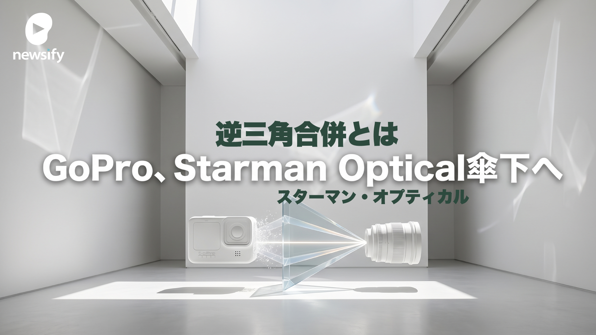 アクションカメラの草分けGoPro、逆三角合併（Reverse Triangular Merger）により米フォトニクス企業Starman Optical（スターマン・オプティカル）グループ傘下に