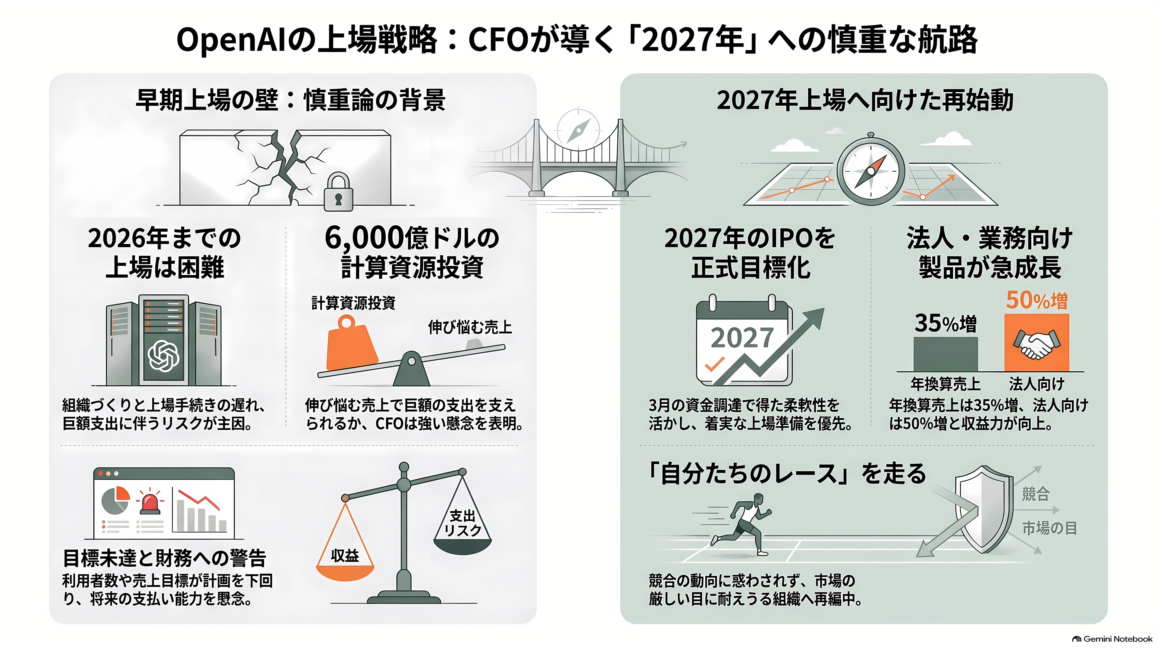 OpenAIバブル崩壊か。今年に入り幹部14人が退任、サム・アルトマンが正式にIPO延期を発表 - CFOサラ・フライヤーは、ずっと「急ぐな」と言っていた - 章扉