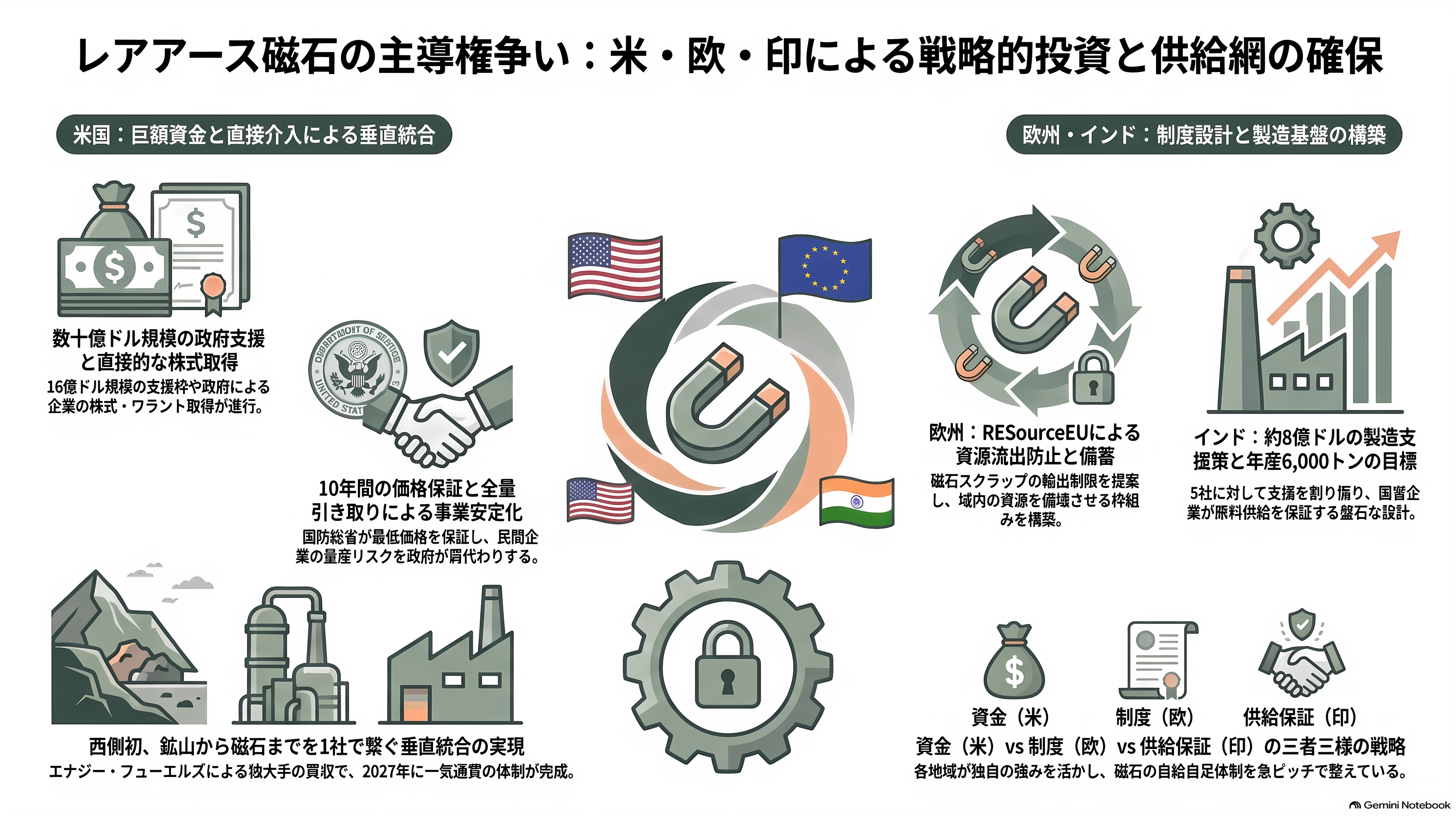 中国鎖国と騒がれる出入国管理規定が施行。ミサイル操舵、対潜哨戒、航空宇宙、海中センサーなどに利用されるレアアース磁石、ジスプロシウム（Dy）・テルビウム（Tb）・サマリウム（Sm）の製造技術流出を阻止 - 米国と欧州、そしてインドが動かした金額 - 章扉