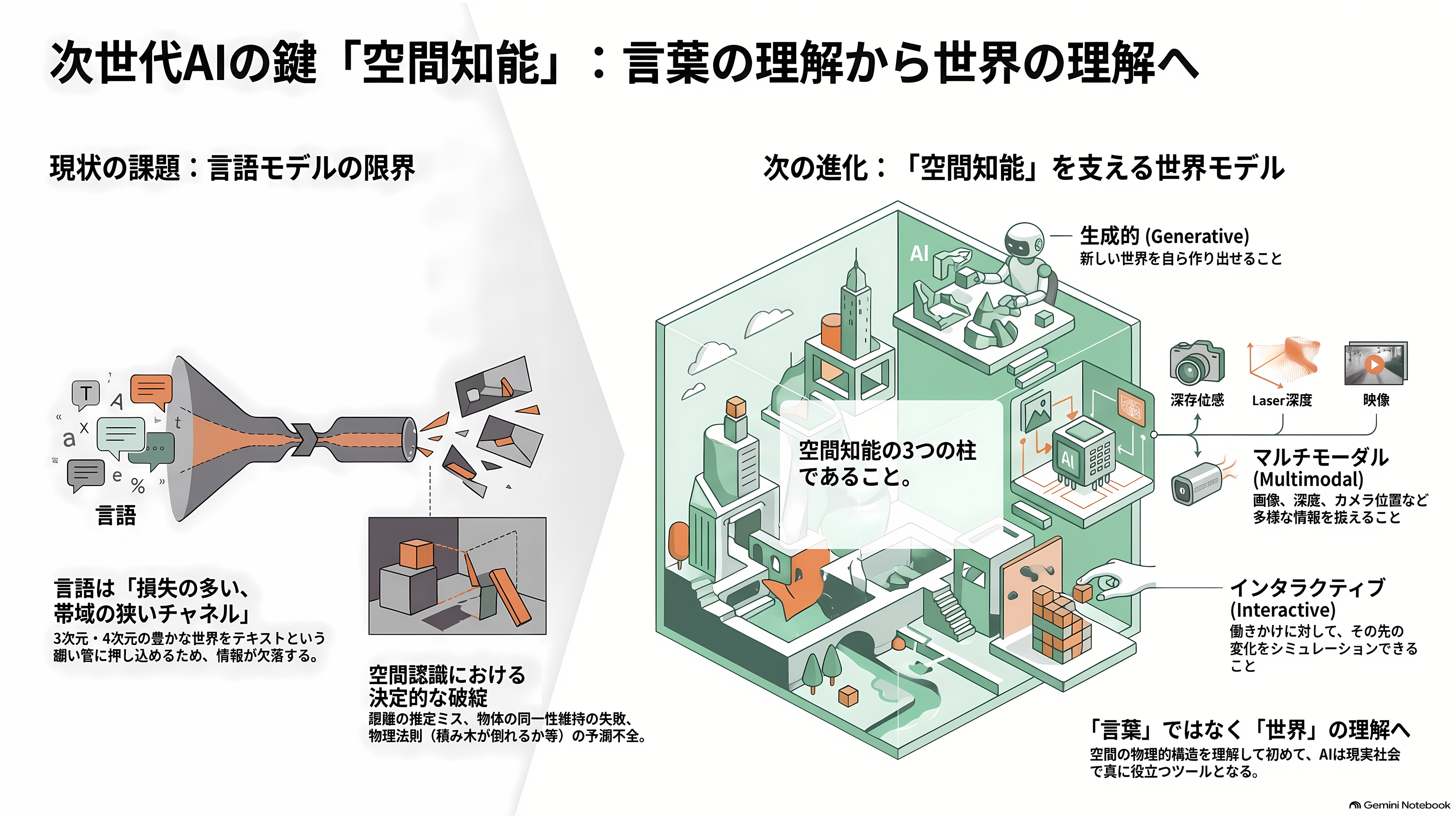 フェイフェイ・リーのWorld Labs、同社が掲げる空間知能（Spatial Intelligence）実装したAtlasを発表。画像から3D空間を生成 - 「空間知能」とは何か - 章扉