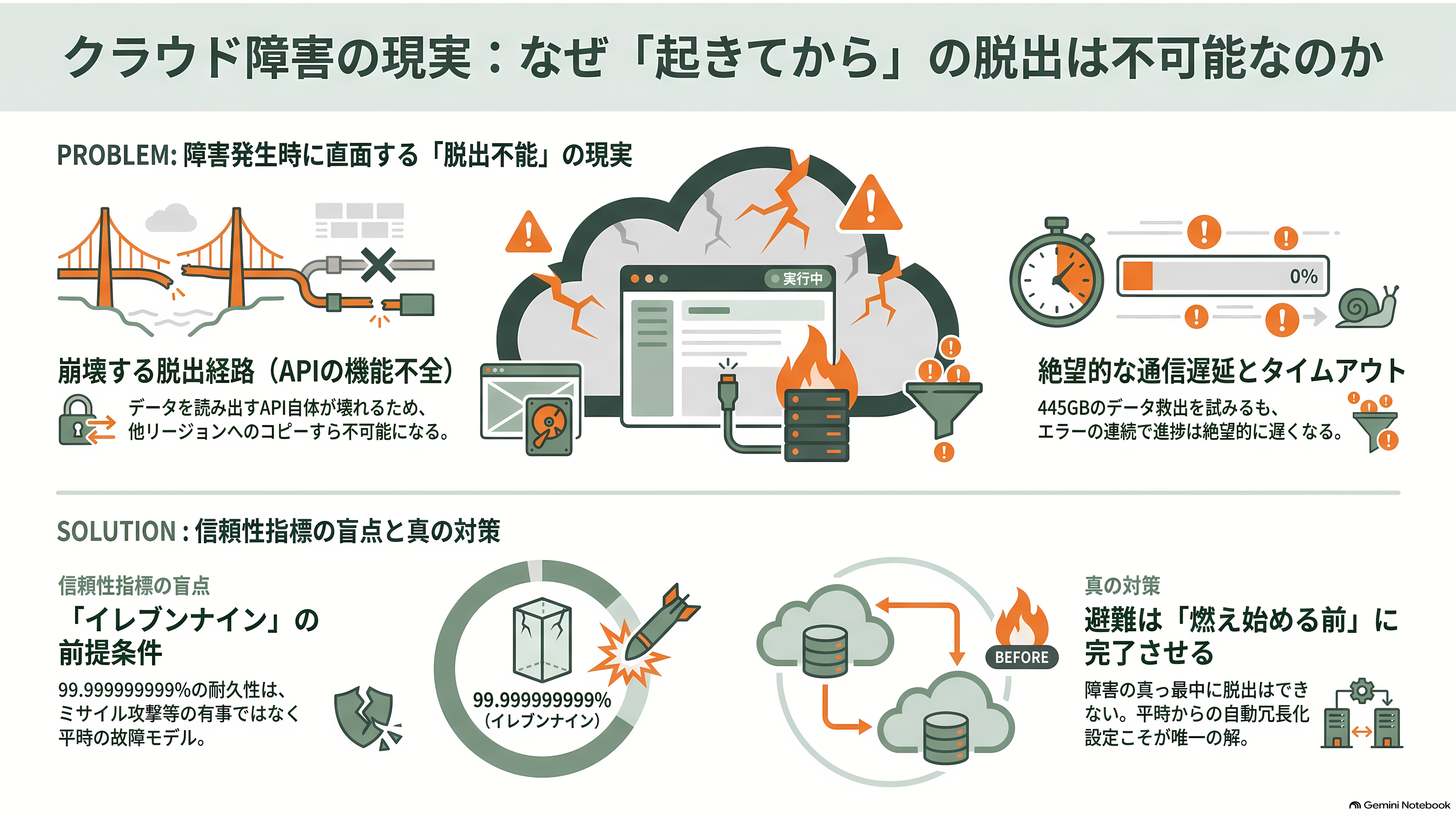 AWS、イランによる3月のドローン攻撃による被害で一部データの復旧を断念。永久に消失と発表 - 逃げ遅れた側のコンソールで起きていたこと - 章扉