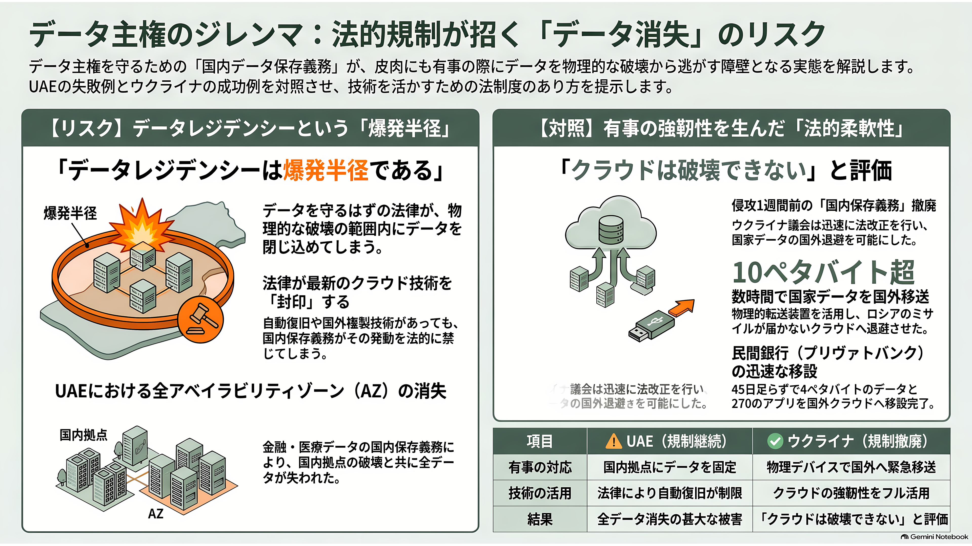 AWS、イランによる3月のドローン攻撃による被害で一部データの復旧を断念。永久に消失と発表 - データを国外に出せない、という法律の檻 - 章扉