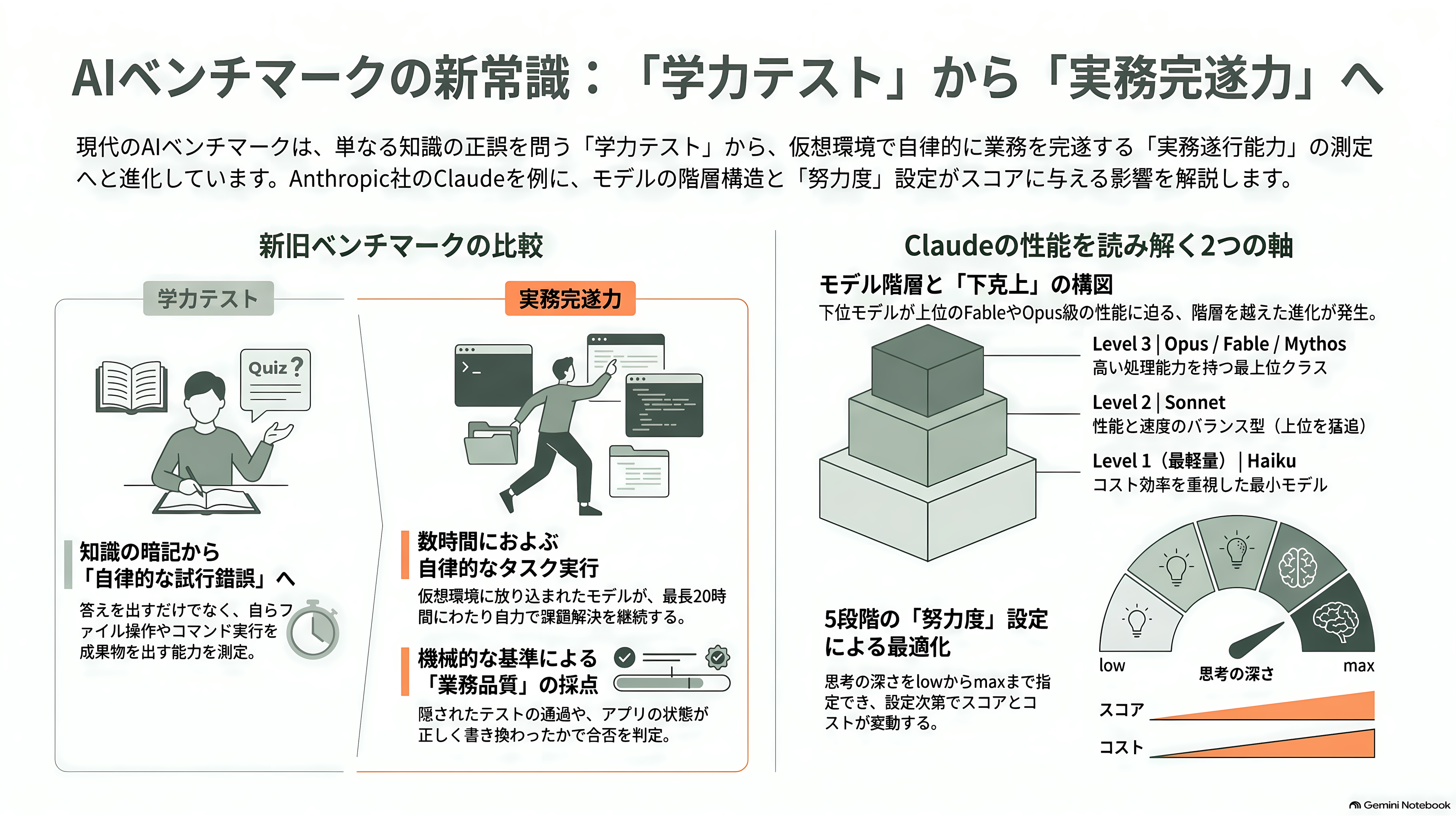 Claude Opus 5.5リリース。公式ベンチマークを読み解く - そもそも何を測っているのか - 章扉