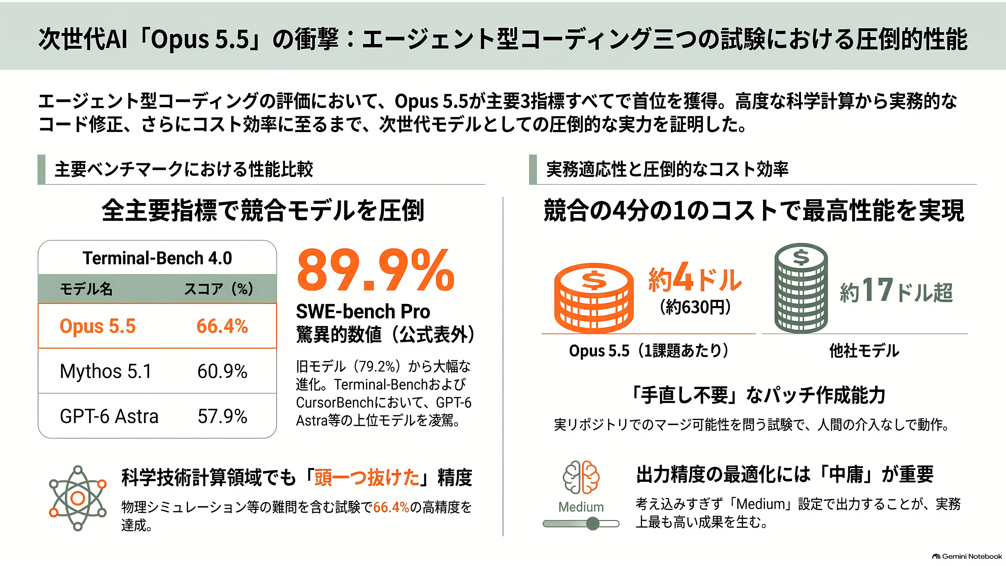 Claude Opus 5.5リリース。公式ベンチマークを読み解く - エージェント型コーディング:三つの試験 - 章扉
