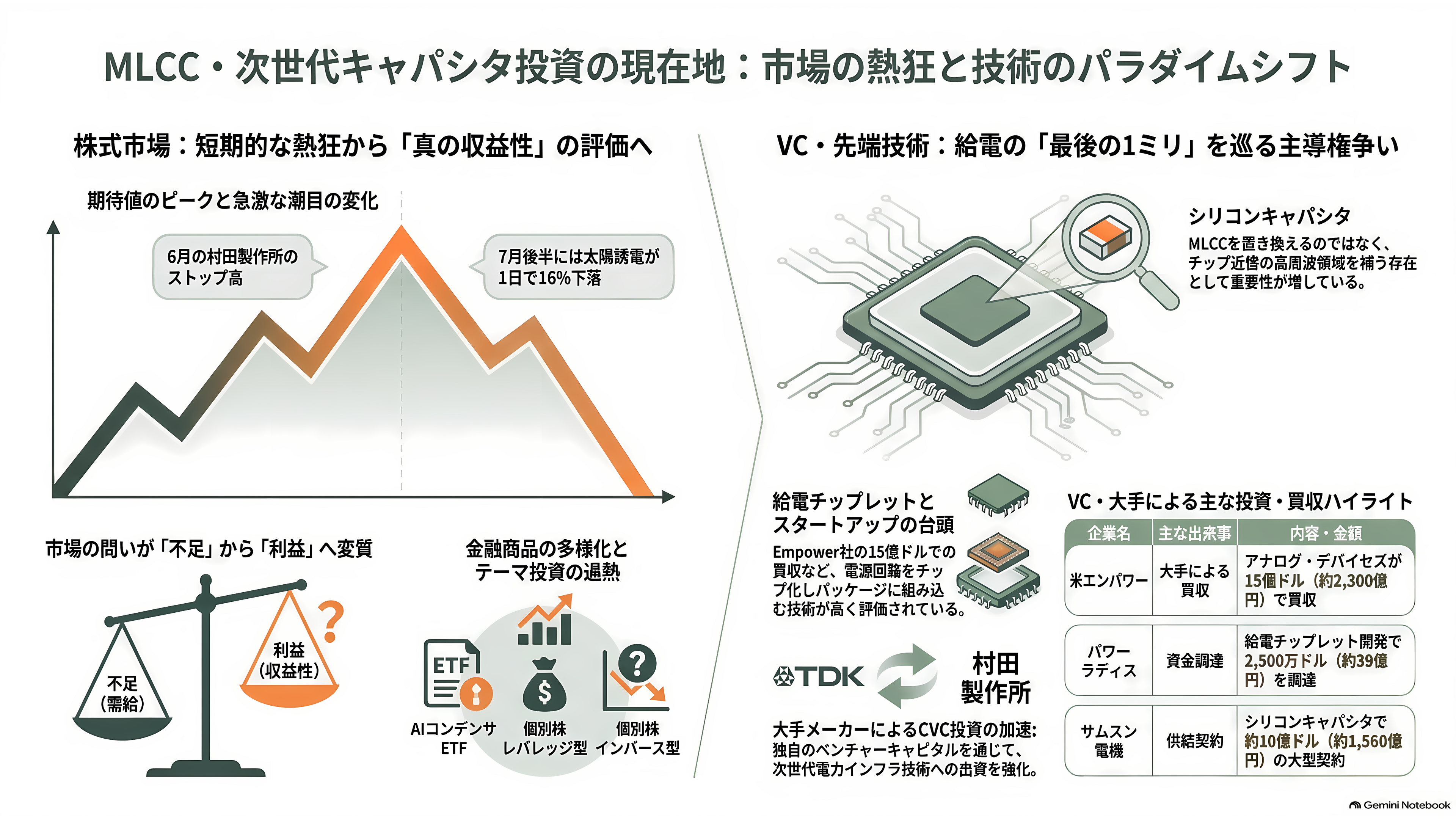 MLCC(積層セラミックコンデンサ)の需給逼迫。村田製作所(6981)・太陽誘電(6976)・TDK(6762) - 投資家とVCはどう見ているか - 章扉