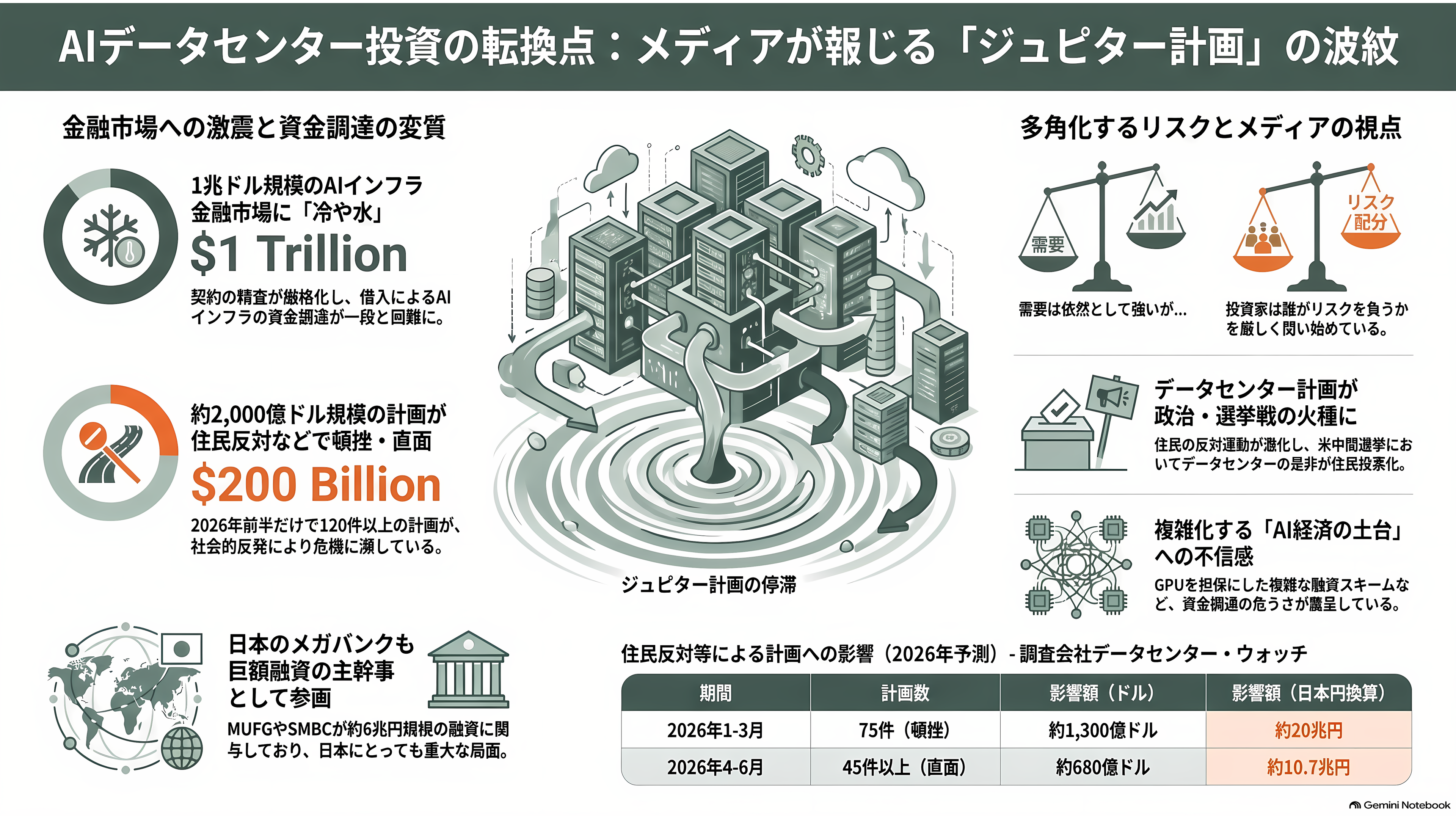 オラクル株(ORCL)、一時8%急落。「不可抗力」通知の報道でOpenAI向けAIデータセンター計画に警戒感 - 各紙・各社はどう報じたか - 章扉