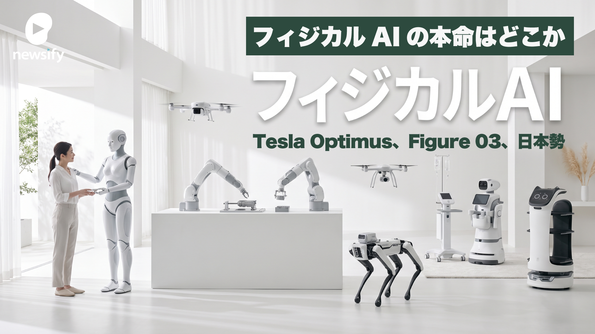 フィジカルAIの本命はどこか。Tesla Optimus、Figure 03、そして日本勢の距離