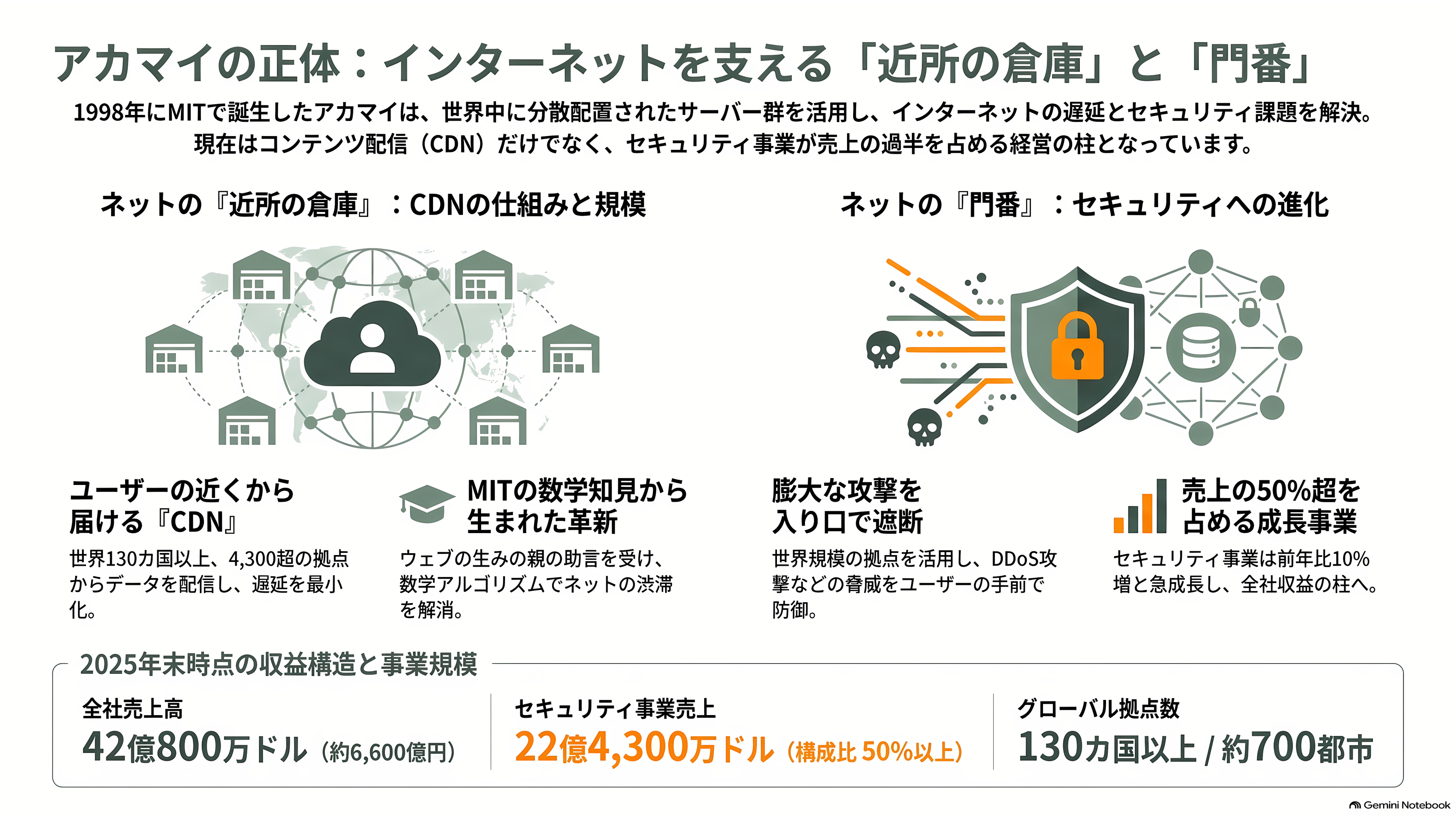 Akamai Technologies(アカマイ)、アンソロピックとの7年1.8兆円のCPU契約で株価20%超の上昇 - アカマイとは何者か:ネットの「近所の倉庫」と「門番」 - 章扉