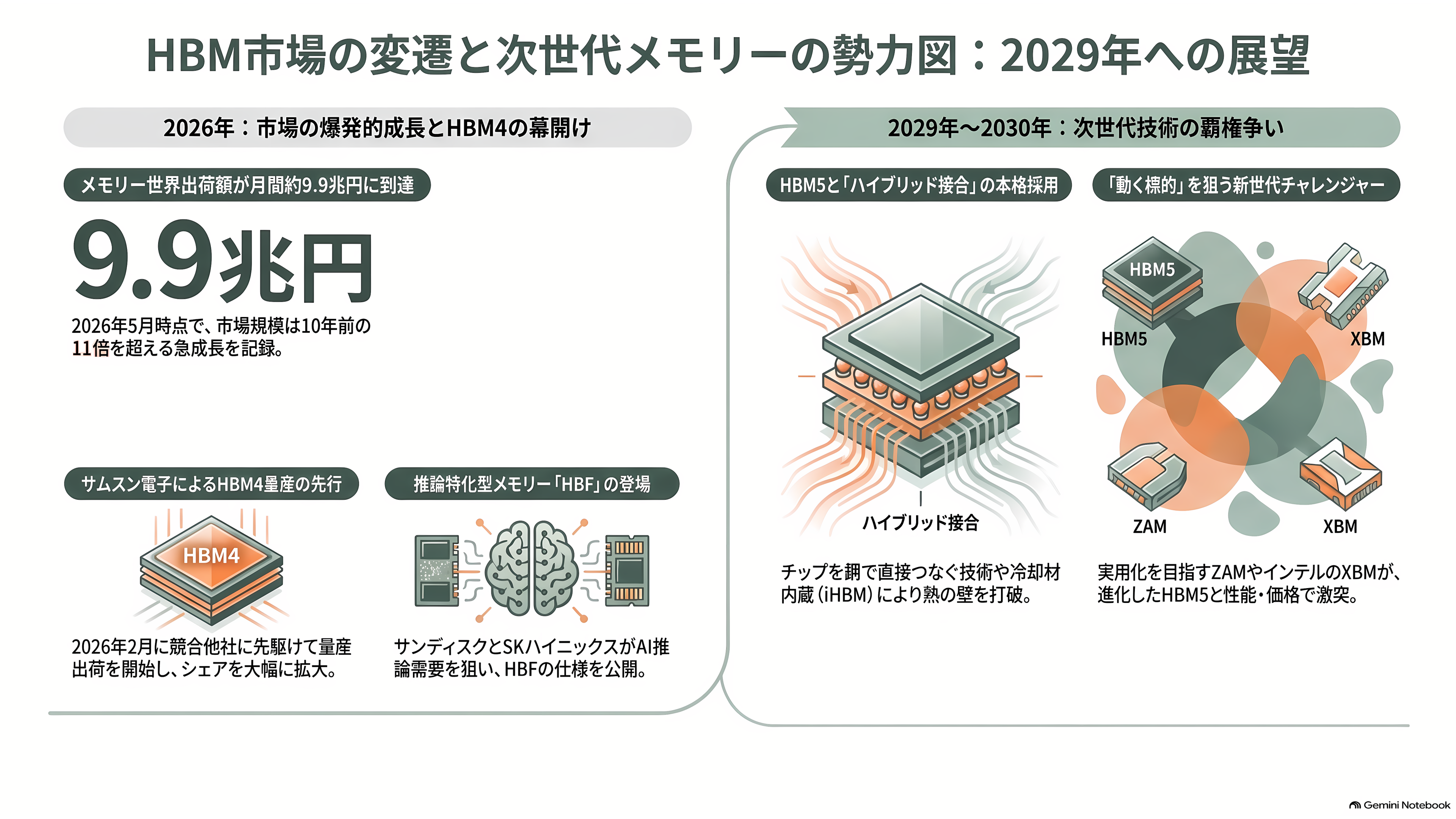 ソフトバンク傘下 SAIMEMORY × 新光電気工業が次世代メモリZAMで協業 - HBM三強と、次の座を狙う挑戦者たち - 章扉