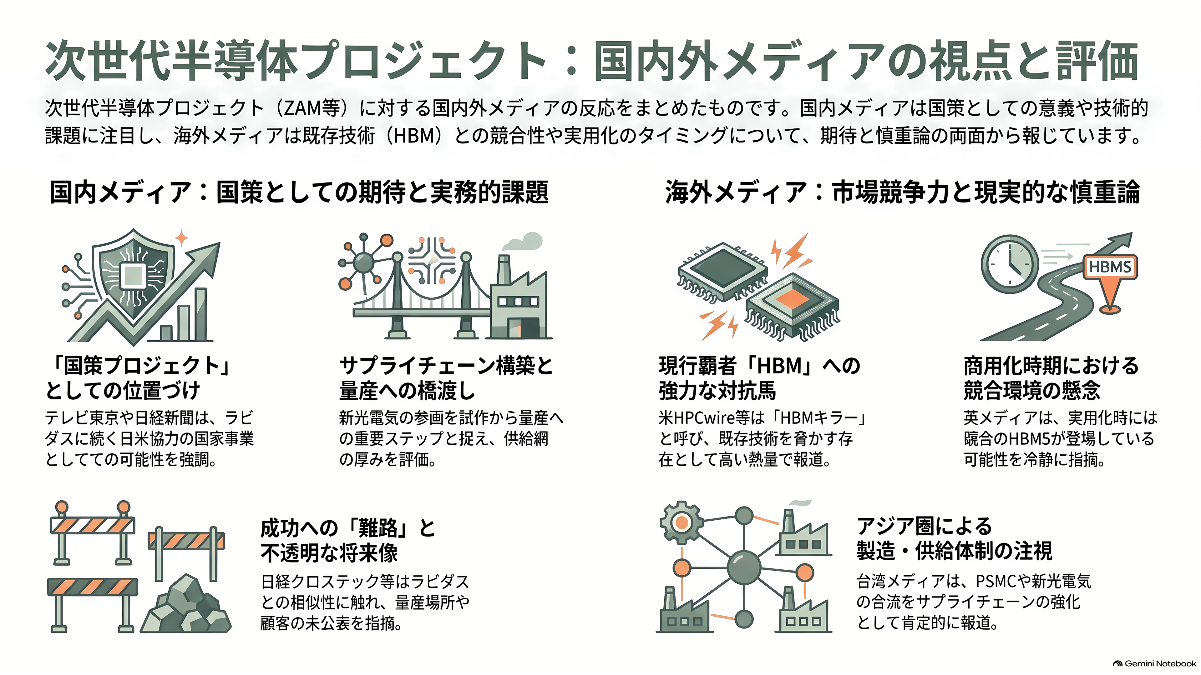 ソフトバンク傘下 SAIMEMORY × 新光電気工業が次世代メモリZAMで協業 - 各紙・各サイトはどう報じたか - 章扉