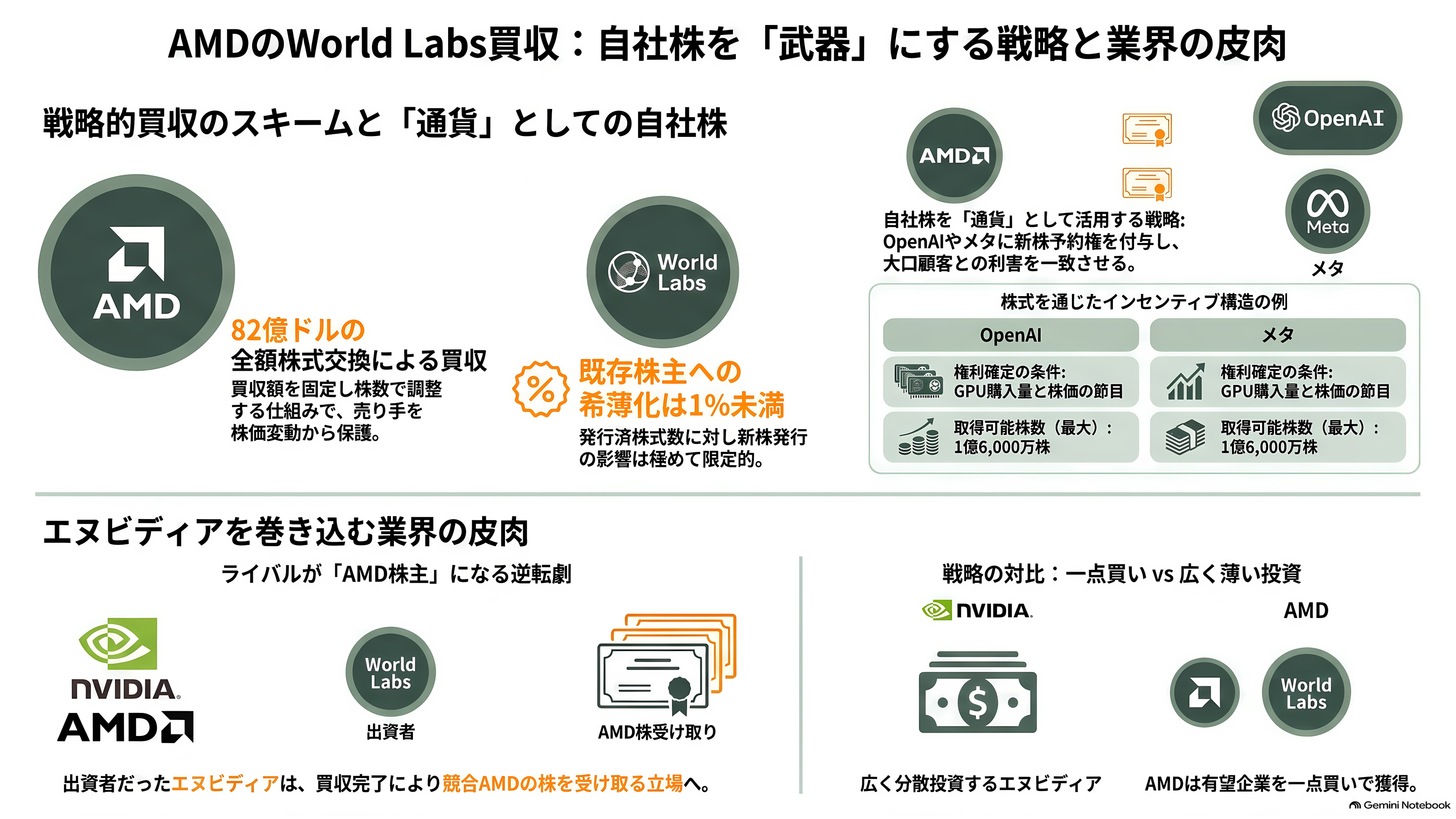 AMDが世界モデルのWorld Labsを1.3兆円で買収。創業者フェイフェイ・リーは、AMDのチーフ・サイエンティストに就任 - 株で払うという選択と、エヌビディアの皮肉 - 章扉