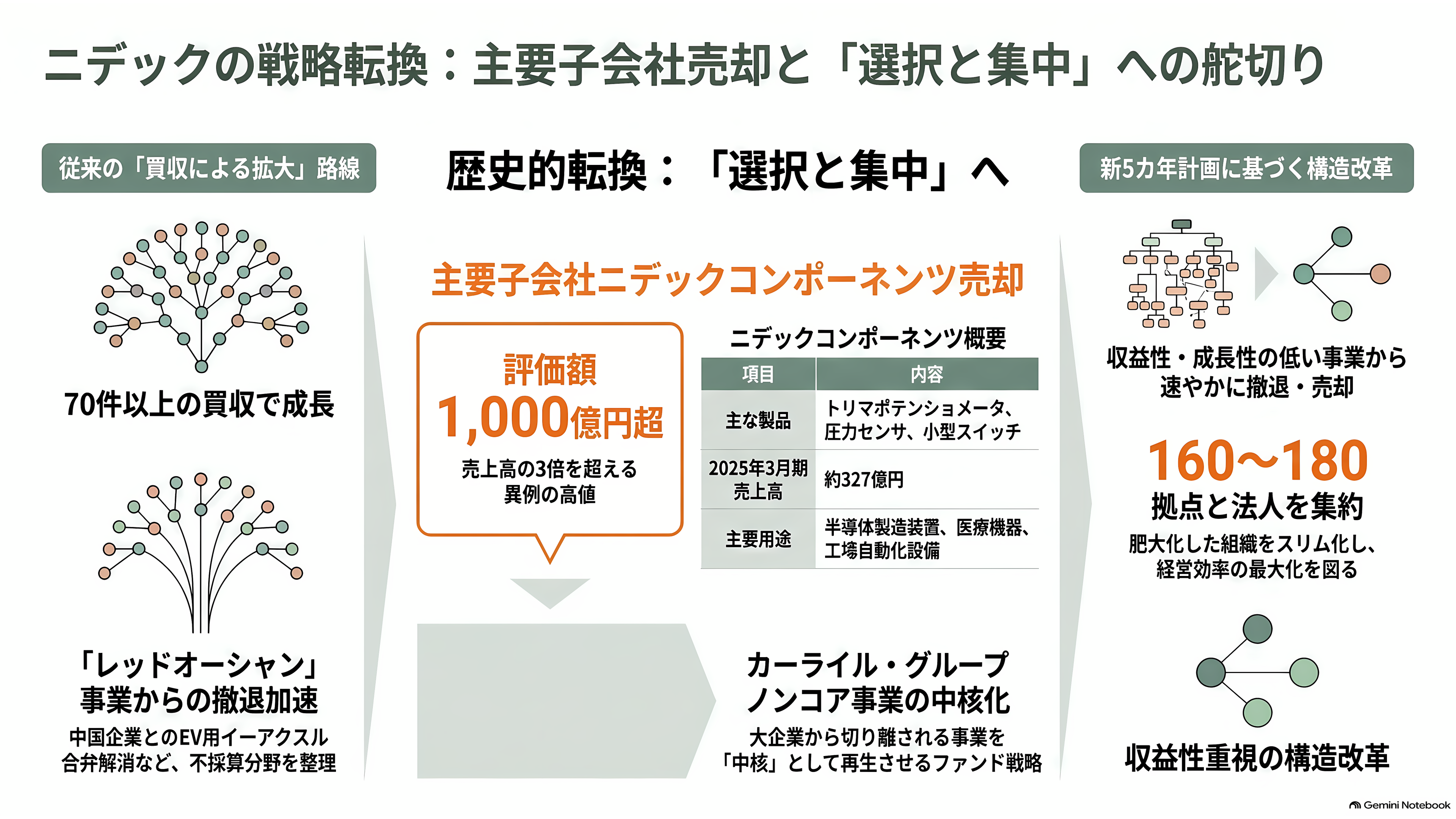 ニデック、最終赤字 5646 億円と 2 年連続の意見不表明。それでも残った HDD モーター 8 割シェアと、AI データセンターの水冷、子会社ニデックコンポーネンツ売却 - 旧コパル電子をカーライルへ――初めての「主要子会社」売却 - 章扉