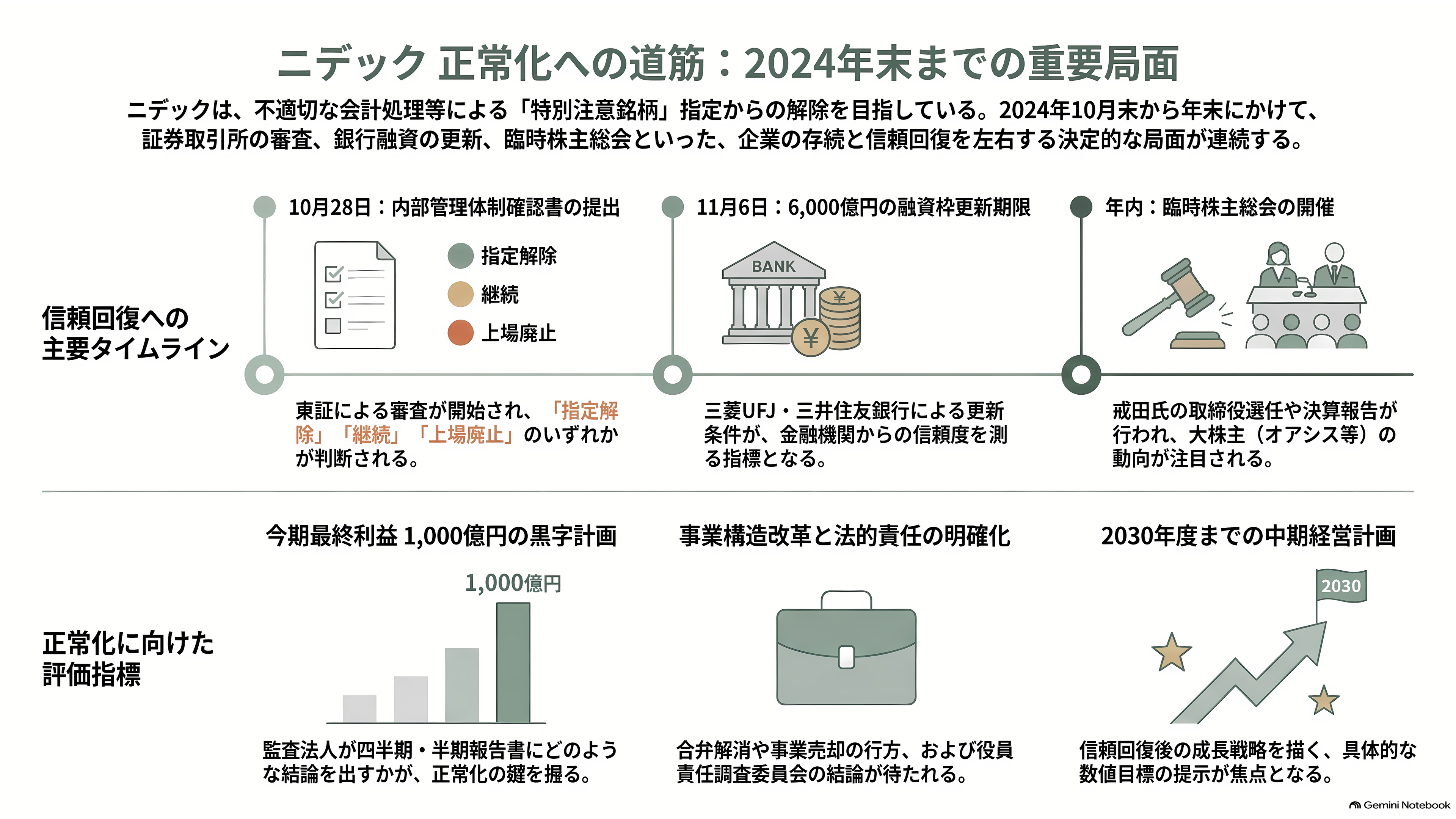 ニデック、最終赤字 5646 億円と 2 年連続の意見不表明。それでも残った HDD モーター 8 割シェアと、AI データセンターの水冷、子会社ニデックコンポーネンツ売却 - 今後――10月28日から年末にかけての関門 - 章扉