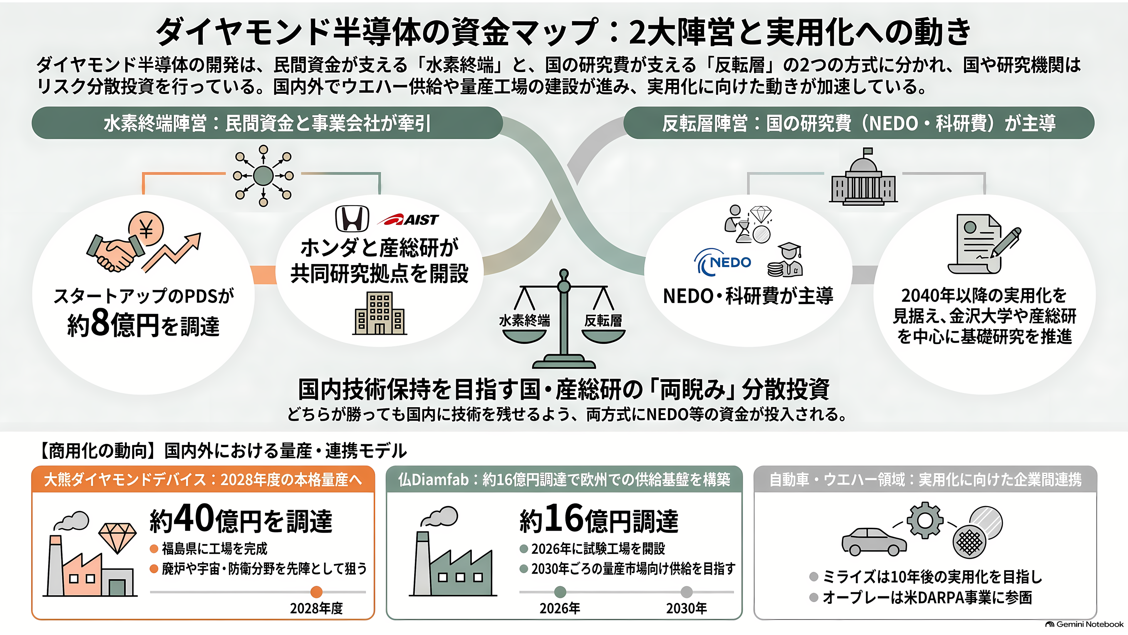 金沢大学の徳田規夫教授らと産総研、トレンチ型反転層ダイヤモンド MOSFET の動作実証に世界で初めて成功 - お金の地図——二つの陣営と、両方に賭ける国 - 章扉