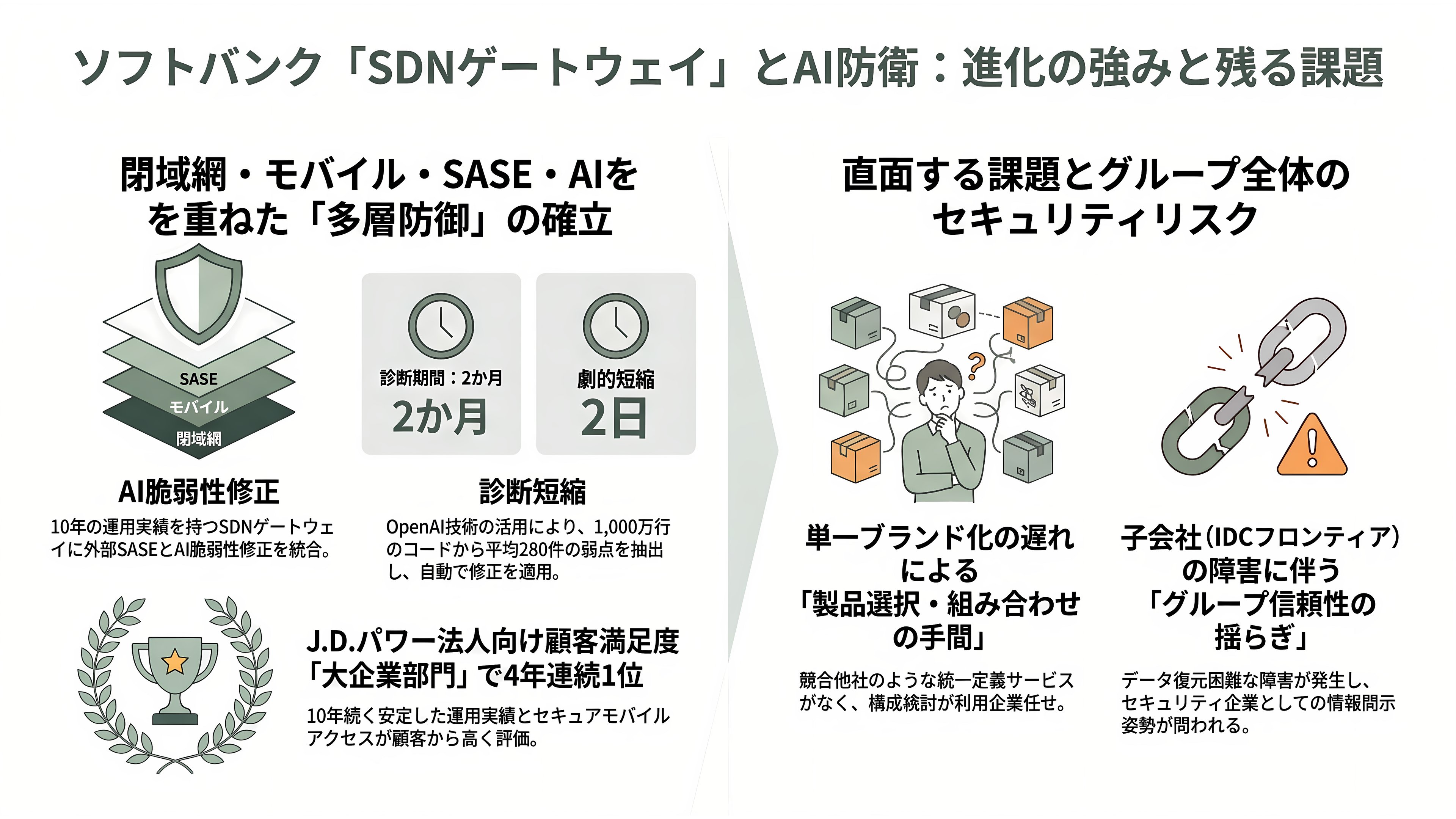 緊急特集。直ちにインターネットから切断せよ!次世代型閉域接続サービス(NaaS)、ドコモ RINK、KDDI AccelWaves、ソフトバンク SDN - ソフトバンク「SDNゲートウェイ」:10年続く網の関所と、AIで塞ぐ穴 - 章扉