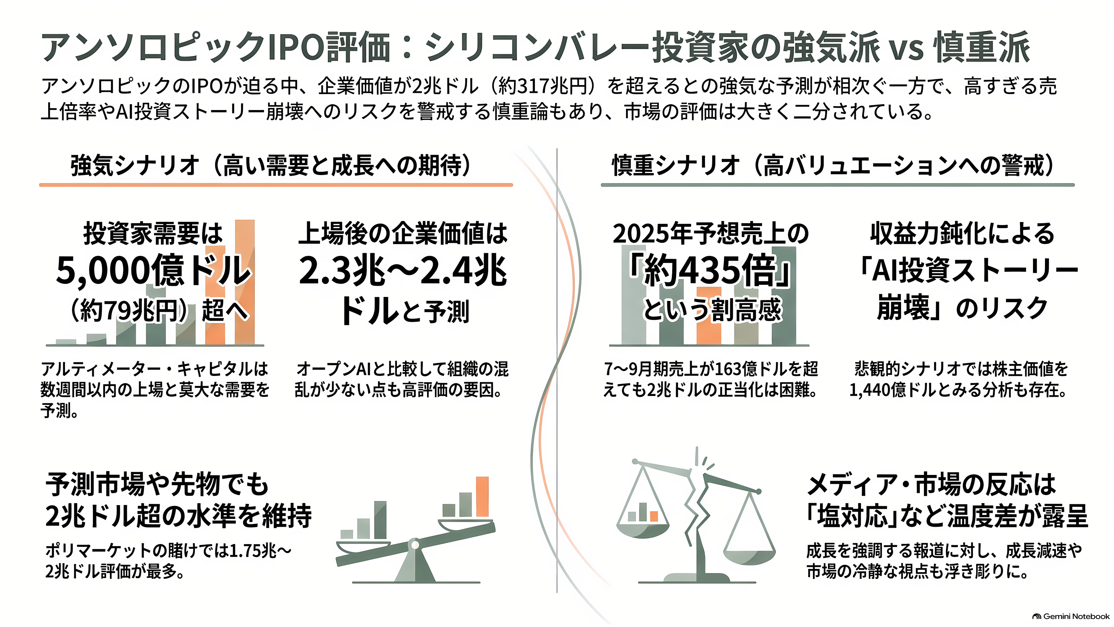 Anthropic(アンソロピック)、2四半期連続の調整後黒字達成。売上高は45%超増え168億ドル(約2兆6600億円)へ。IPOに向けた順調な収益改善 - シリコンバレーの投資家はどう見ているか - 章扉