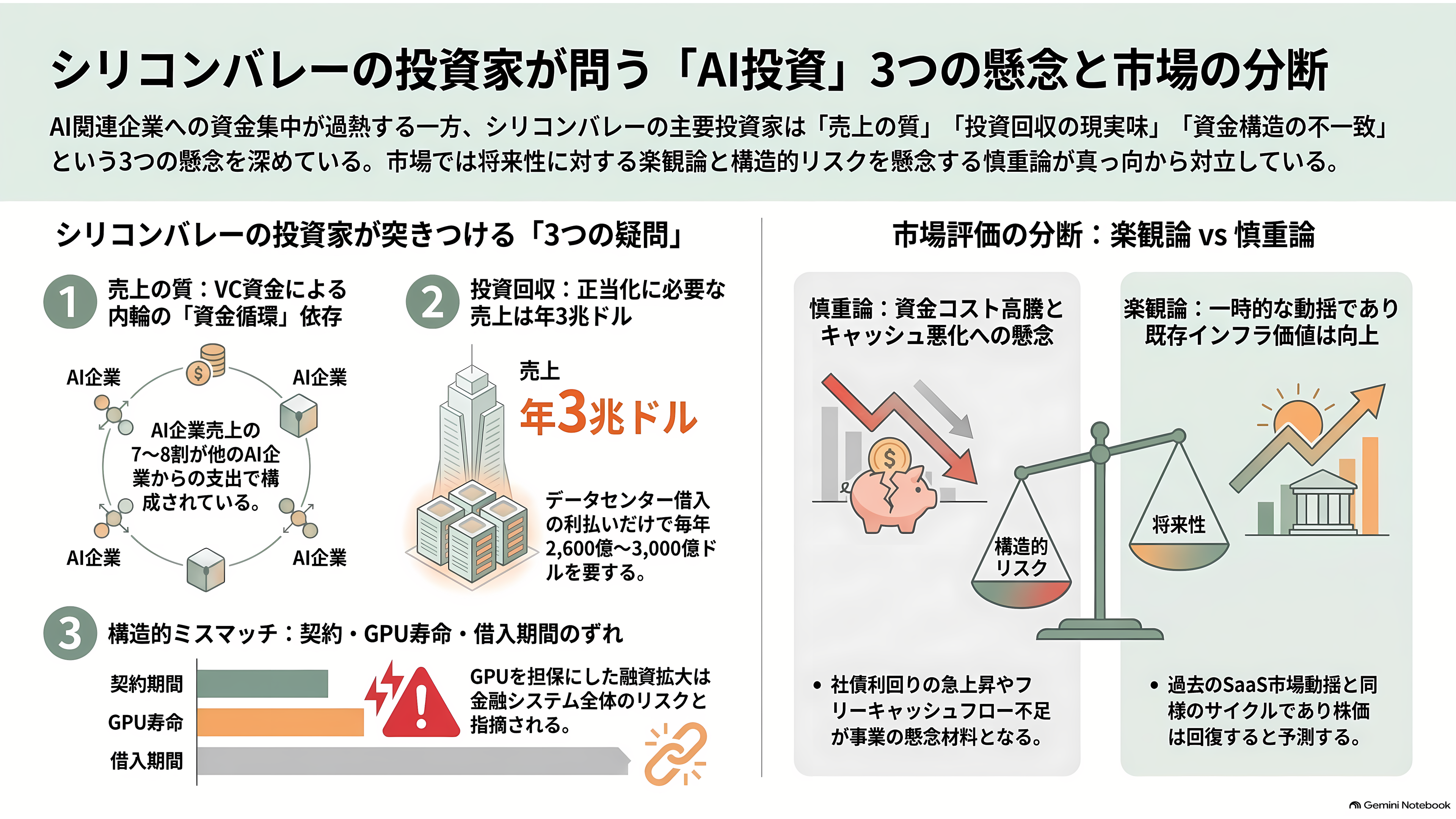 ソフトバンクG株価、1か月で25%超の下落。OpenAIの43.6兆円の赤字、CoreWeave(コアウィーブ)の暴落、SBエナジーIPO延期。何が起こっているのか - シリコンバレーの投資家が問う3つのこと - 章扉