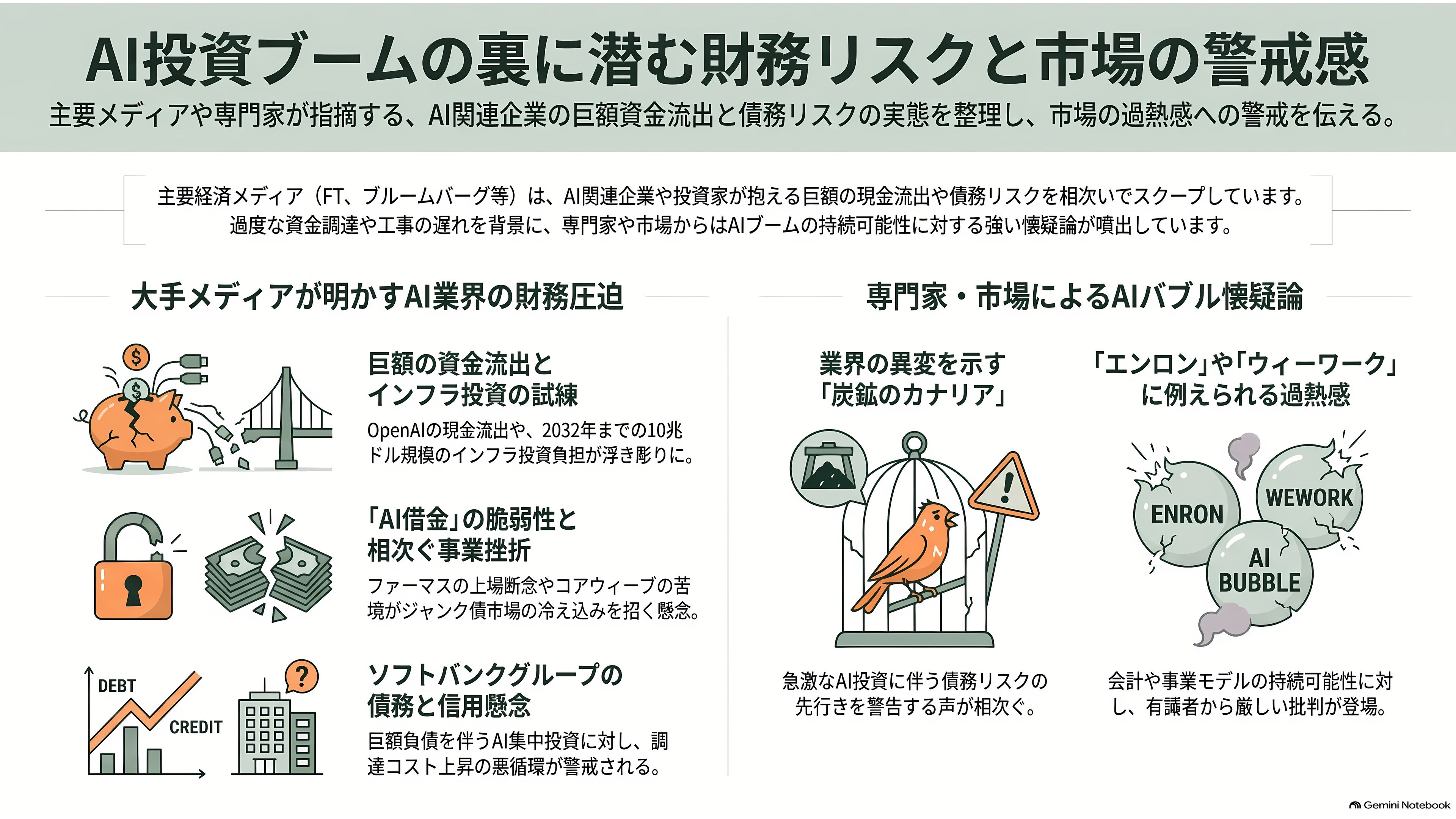 ソフトバンクG株価、1か月で25%超の下落。OpenAIの43.6兆円の赤字、CoreWeave(コアウィーブ)の暴落、SBエナジーIPO延期。何が起こっているのか - 各紙・各サイトはどう報じたか - 章扉