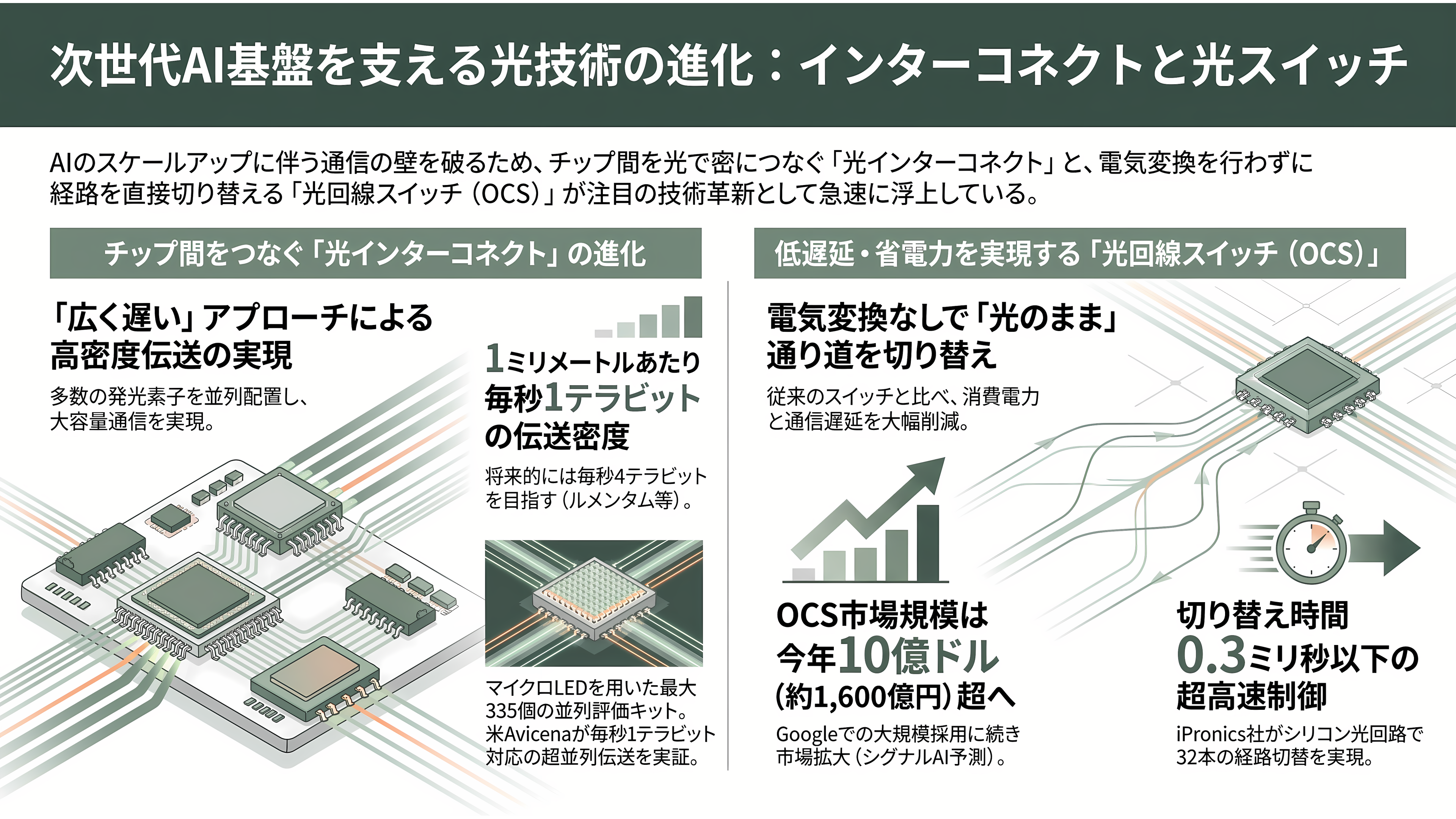 ヨーロッパ最大の光通信・光電融合に関する国際会議・展示会ECOC(イーコック)、今年はマラガで開催 - 注目の展示④ ラックの壁を越える光と、光のまま切り替えるスイッチ - 章扉