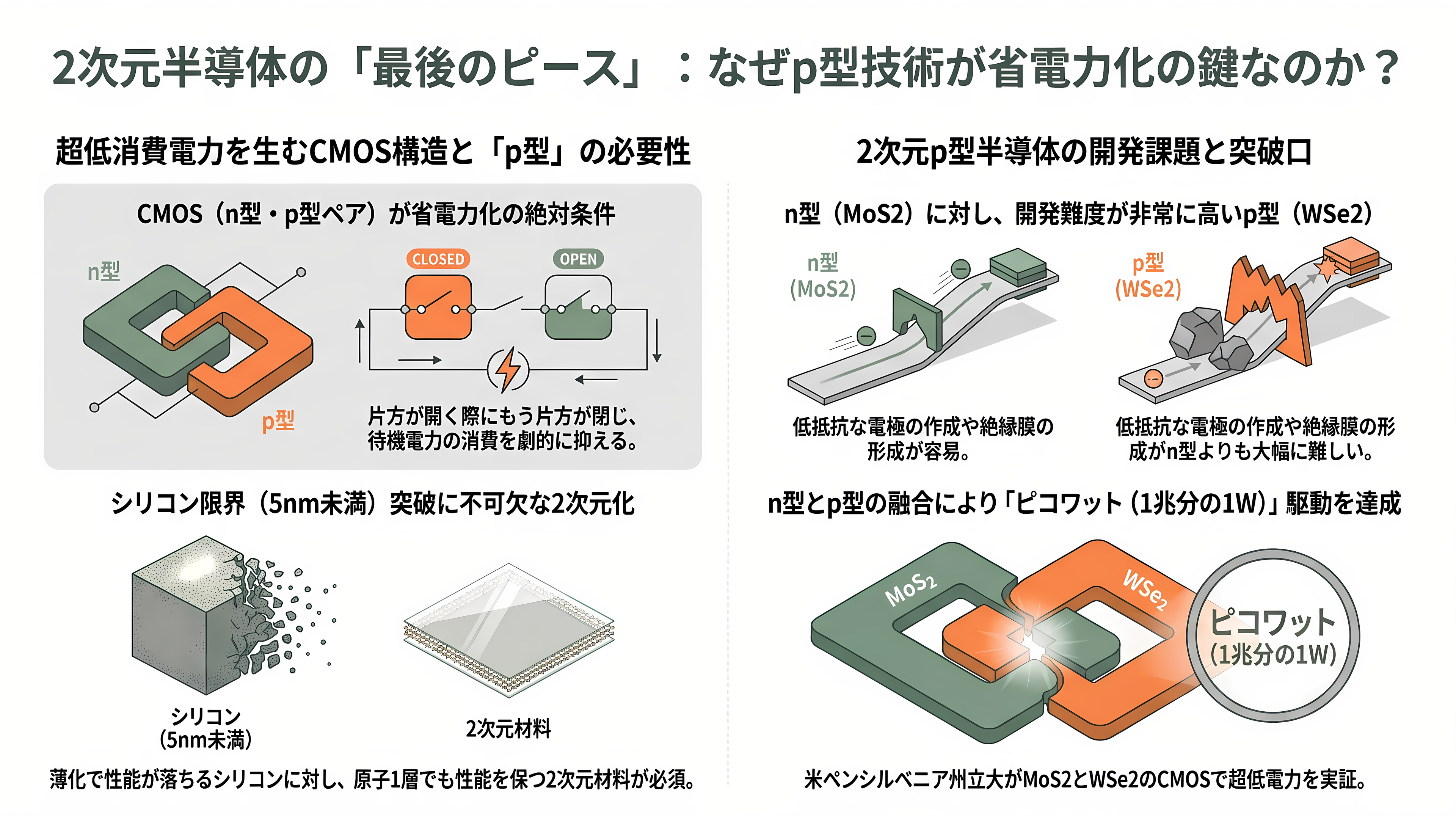 東京大学Vincent Tung（ヴィンセント・タン）らの研究チーム、半導体新素材BCNを開発。成果はネイチャーに掲載、TSMCも支援 - なぜ「p型」が最後のピースなのか - 章扉