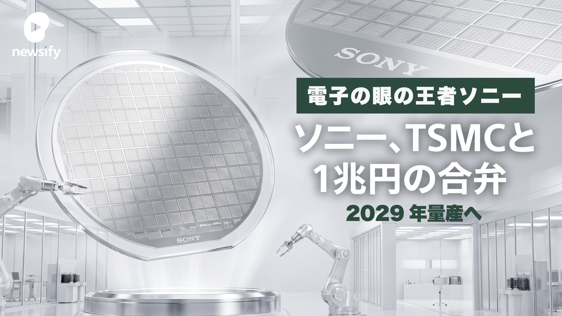 イメージセンサーで世界シェア5割。電子の眼の王者ソニー（6758）、TSMCと熊本に約1兆円の製造合弁。5月に基本合意、2029年量産へ