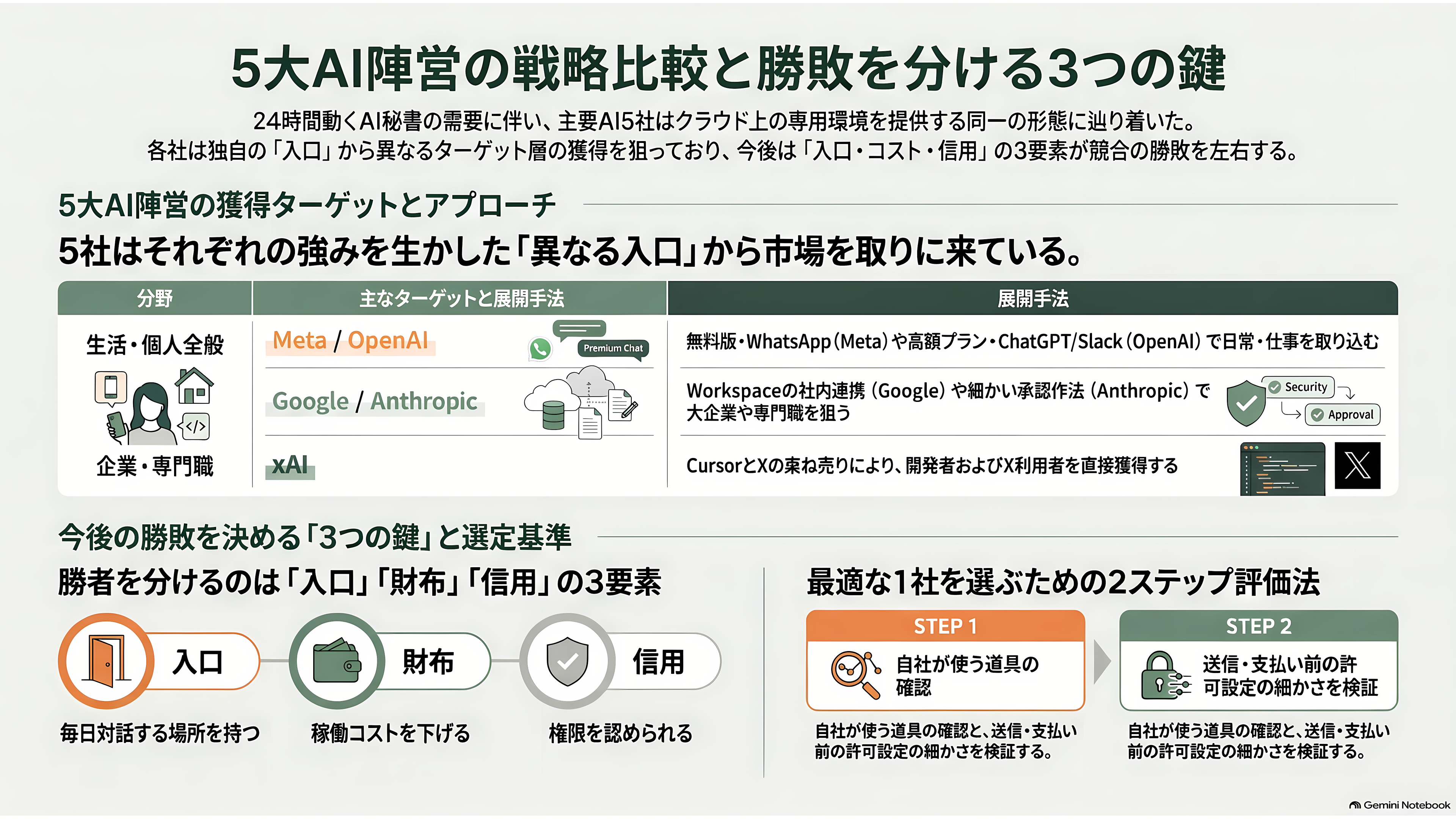 出揃った自律型 AI アシスタント、OpenAI dots、Meta Muse、Anthropic Claude Duet、xAI Grok Bot、Gemini Coworker Agent - 今後とまとめ ― 次の節目と、3つの問いへの答え - 章扉